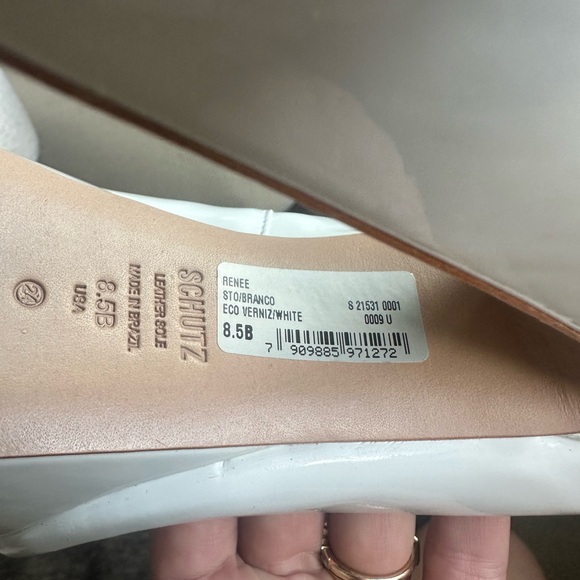 Schutz - White Platform Heels - Picture 3 of 6